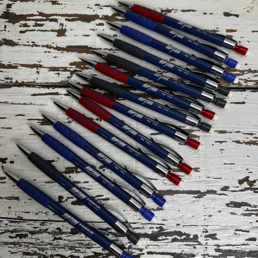 Staedtler Riptide 0.7mm  9840 Mechanical Pencil Lot of 14 Drafting Drawing Used - Picture 6 of 6